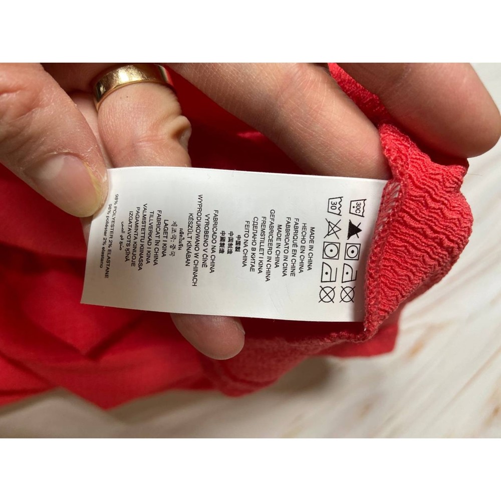 NWT Michael Kors Ruffled Sleeveless Dress Size Small in Color Sangria Pink - Picture 5 of 7